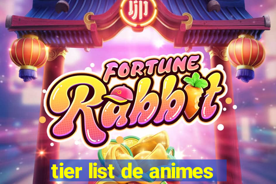 tier list de animes